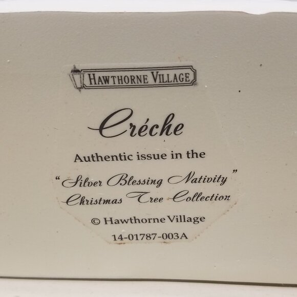 Silver Blessings Nativity Christmas Tree Collection Creche Nativity Stable - Picture 8 of 11